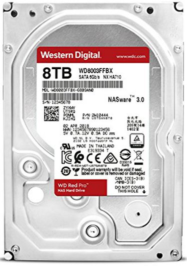 WD 8TB WD8003FFBX 7200rpm 256MB Red Pro Sata III 3.5in