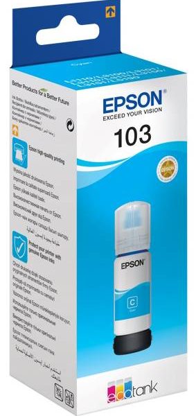 Epson 103 cyan mastilo POT01404, L3151, L3150, L3111, L3110, L1110, L5190, L3250, L3251, L3256, L3260, L3266, L1210, L3210, L1250