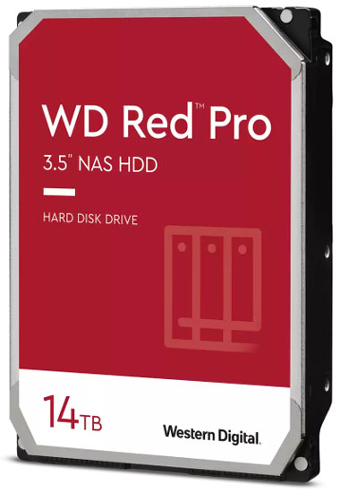 WD 14TB WD142KFGX Red Pro 7200rpm 512MB 3.5in SATA III