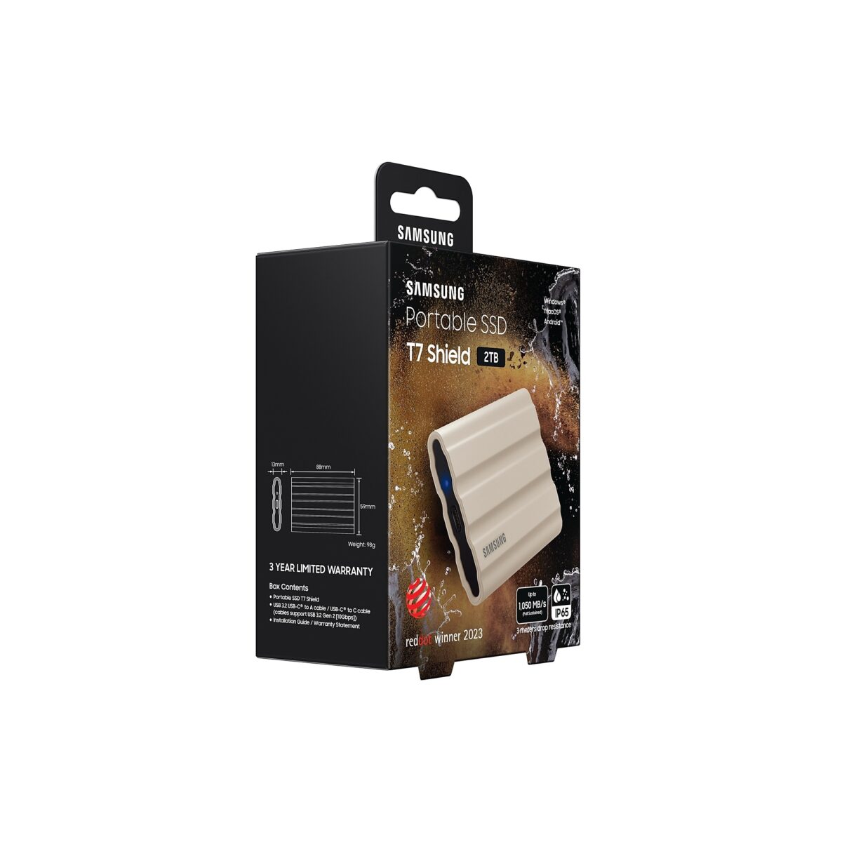 EXT-SSD 2TB Samsung MU-PE2T0K Portable T7 Shield be - Image 2