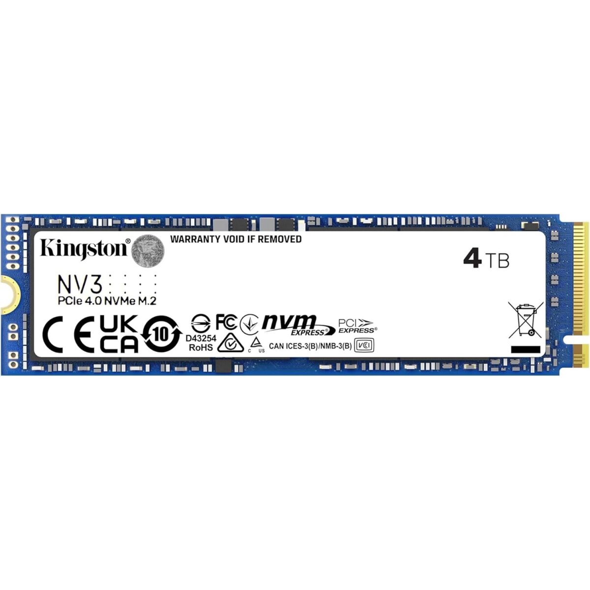 SSD M.2 4TB Kingston SNV3S/4000G 6000/5000MB/s NVMe series NV3 SSD