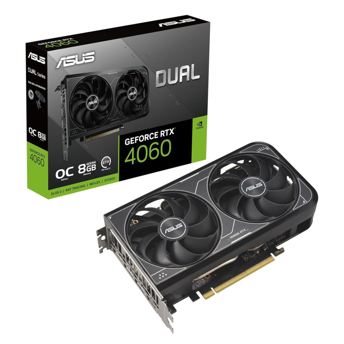 Asus nVidia GeForce GTX 4060 8GB DUAL-RTX4060-O8G-V2