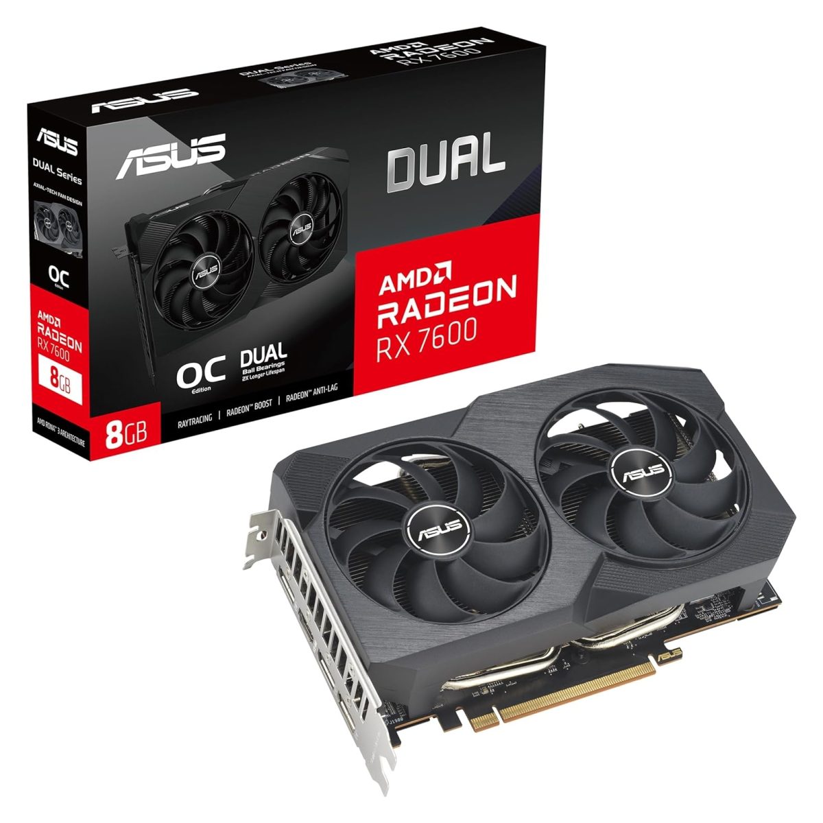 Asus Amd Radeon DUAL-RX7600-O8G-V2