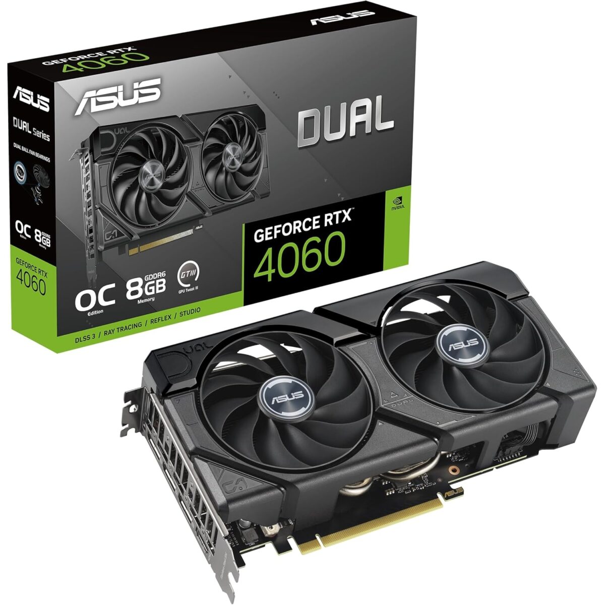Asus nVidia GeForce GTX 4060 8GB DUAL-RTX4060-O8G-EVO