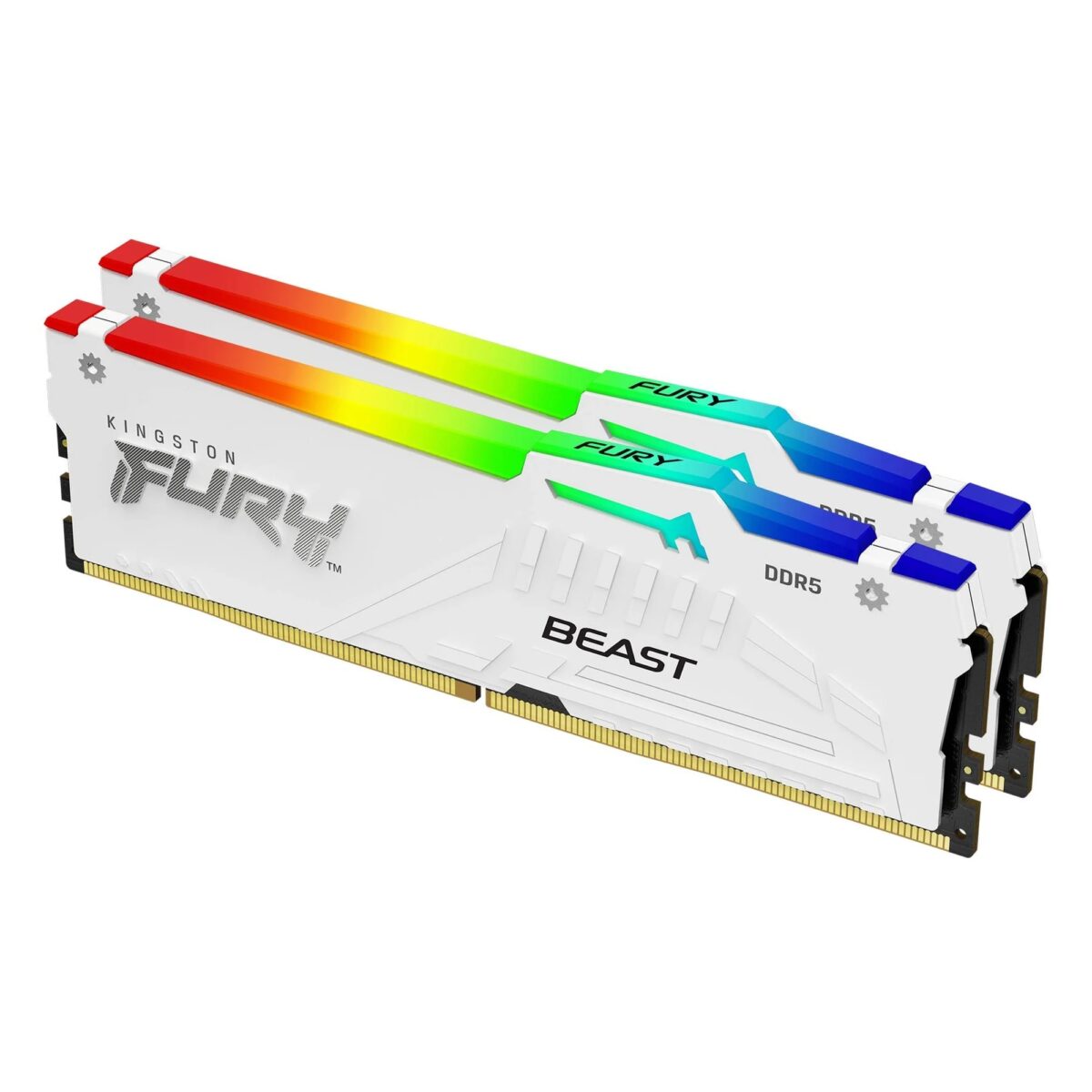 Kingston DDR5 64GB 5200MT/s KF552C36BWEAK2-64 2x32GB kit Fury Beast RGB White Expo - Image 2