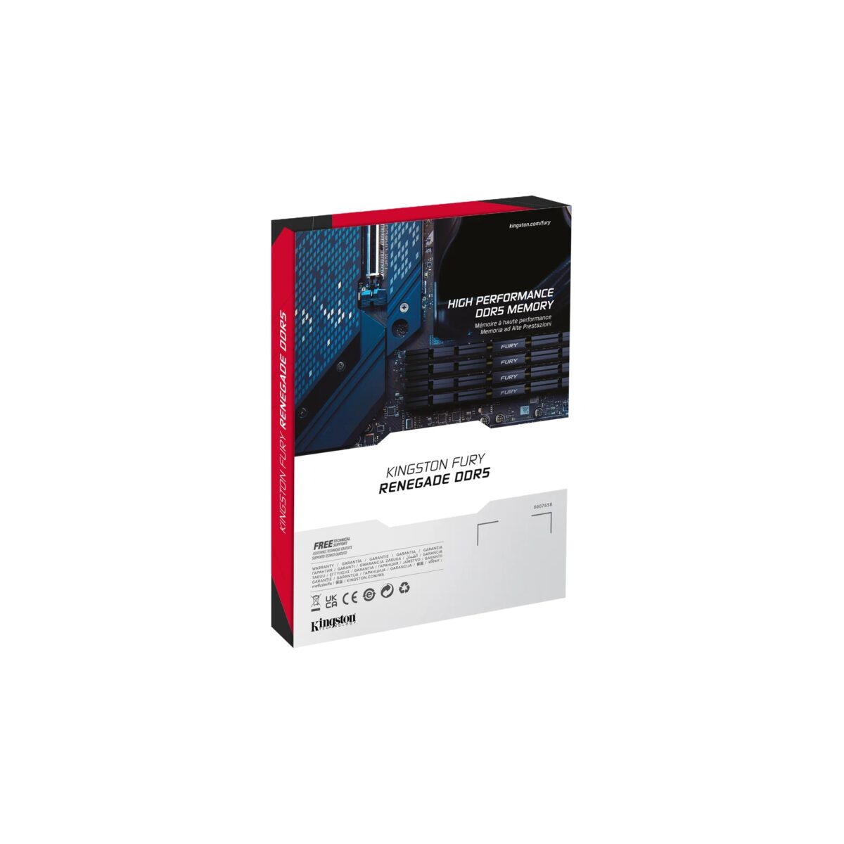 Kingston DDR5 32GB 6400MT/s KF564C32RS-32 FURY Renegade Silver/Black XMP - Image 4