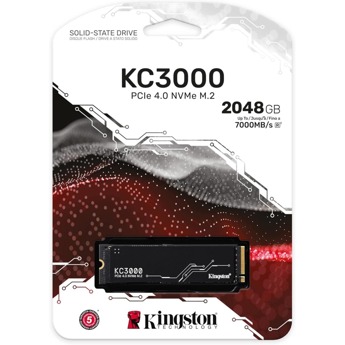 SSD M.2 2TB Kingston SKC3000D/2048G 7000/7000MB/s NVMe SSD KC3000 series - Image 2