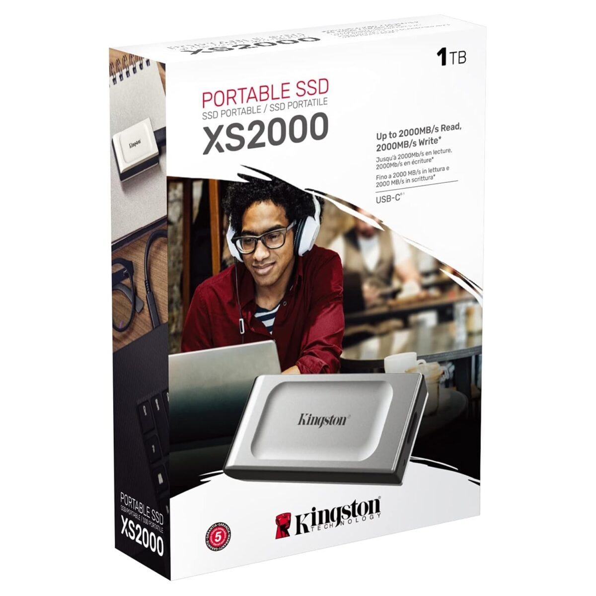 EXT-SSD 1TB Kingston SXS2000/1000G Portable XS2000 - Image 2