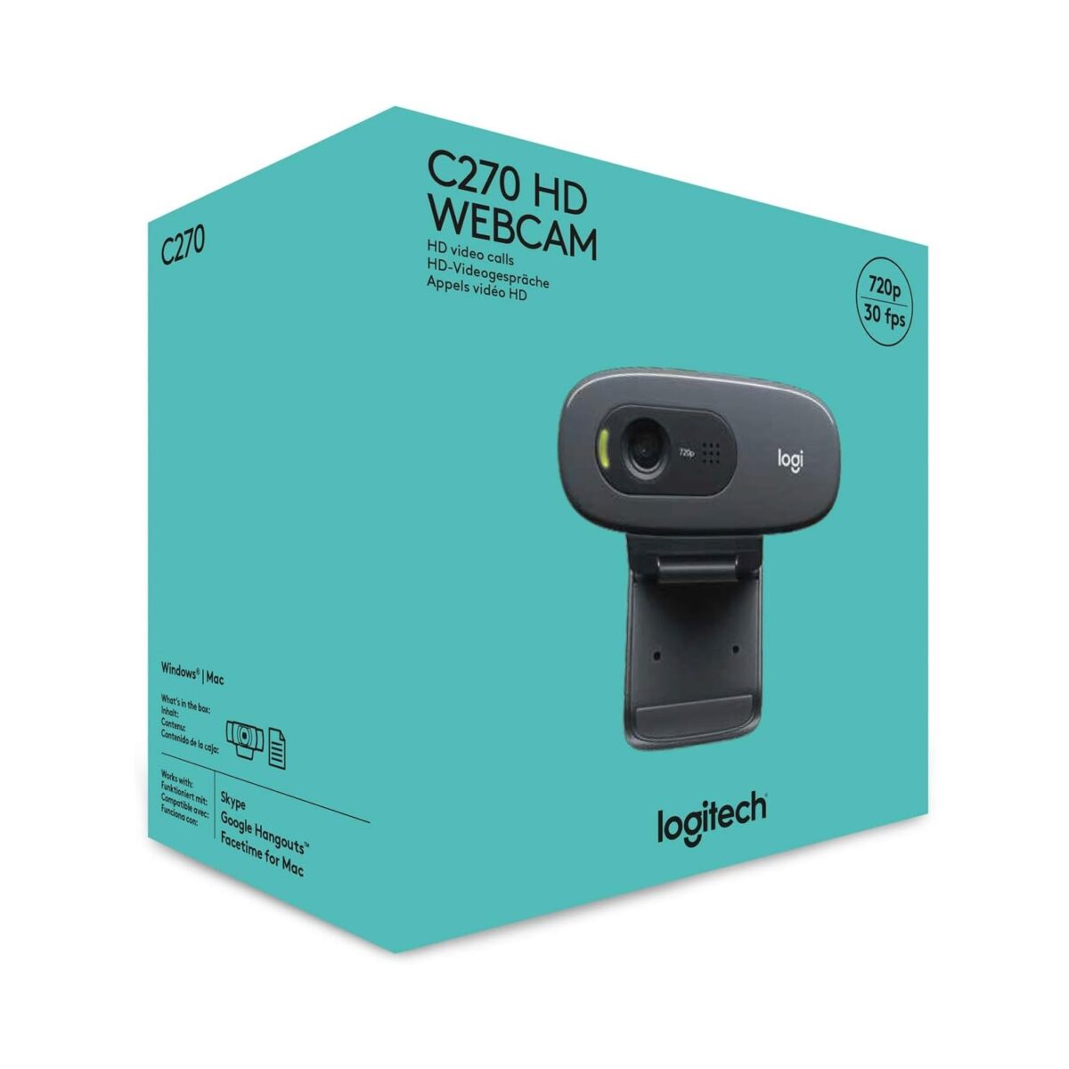 Logitech C270 HD Black 960-001063 Web kamera 15608 - Image 2