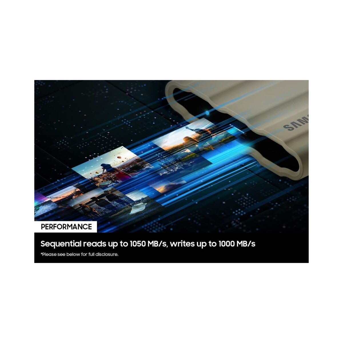 EXT-SSD 4TB Samsung MU-PE4T0S Portable T7 Shield crni - Image 4
