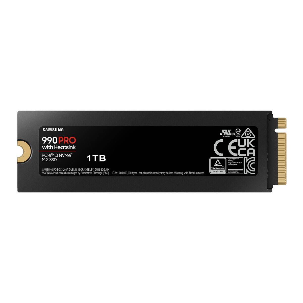 SSD M.2 1TB Samsung MZ-V9P1T0CW 7450/6900MB/s 990 Pro Series Heatsink - Image 4