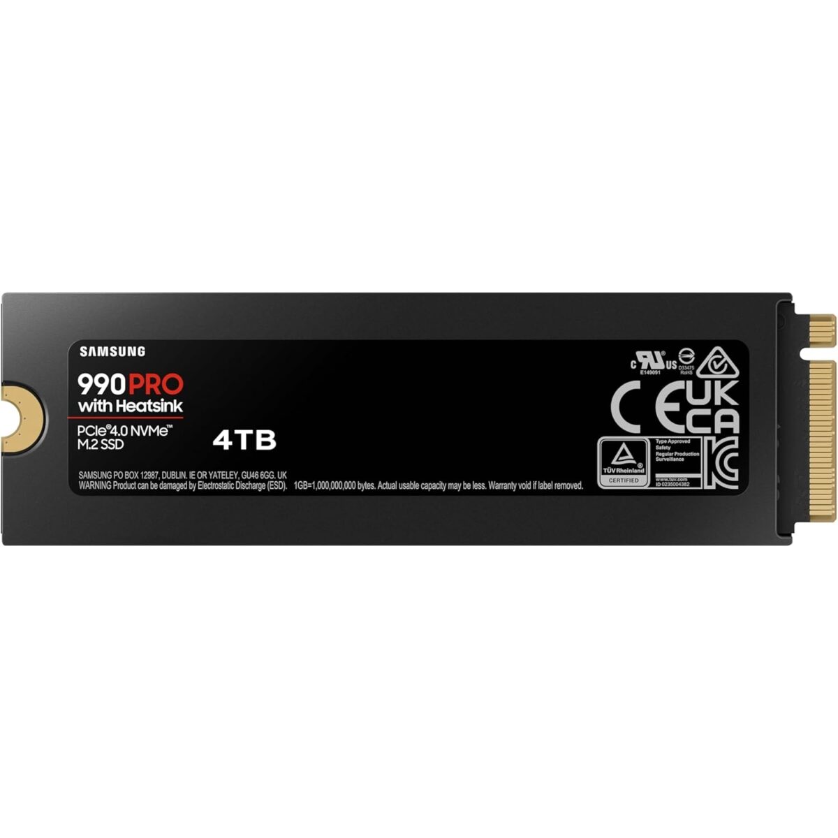 SSD M.2 4TB Samsung MZ-V9P4T0CW 7450/6900MB/s 990 Pro Series Heatsink - Image 3