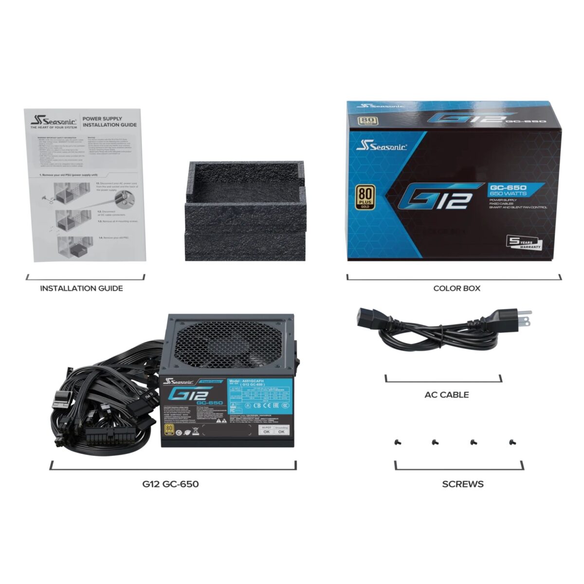 Seasonic 650W G12 GC-650 80+ Gold - Image 8