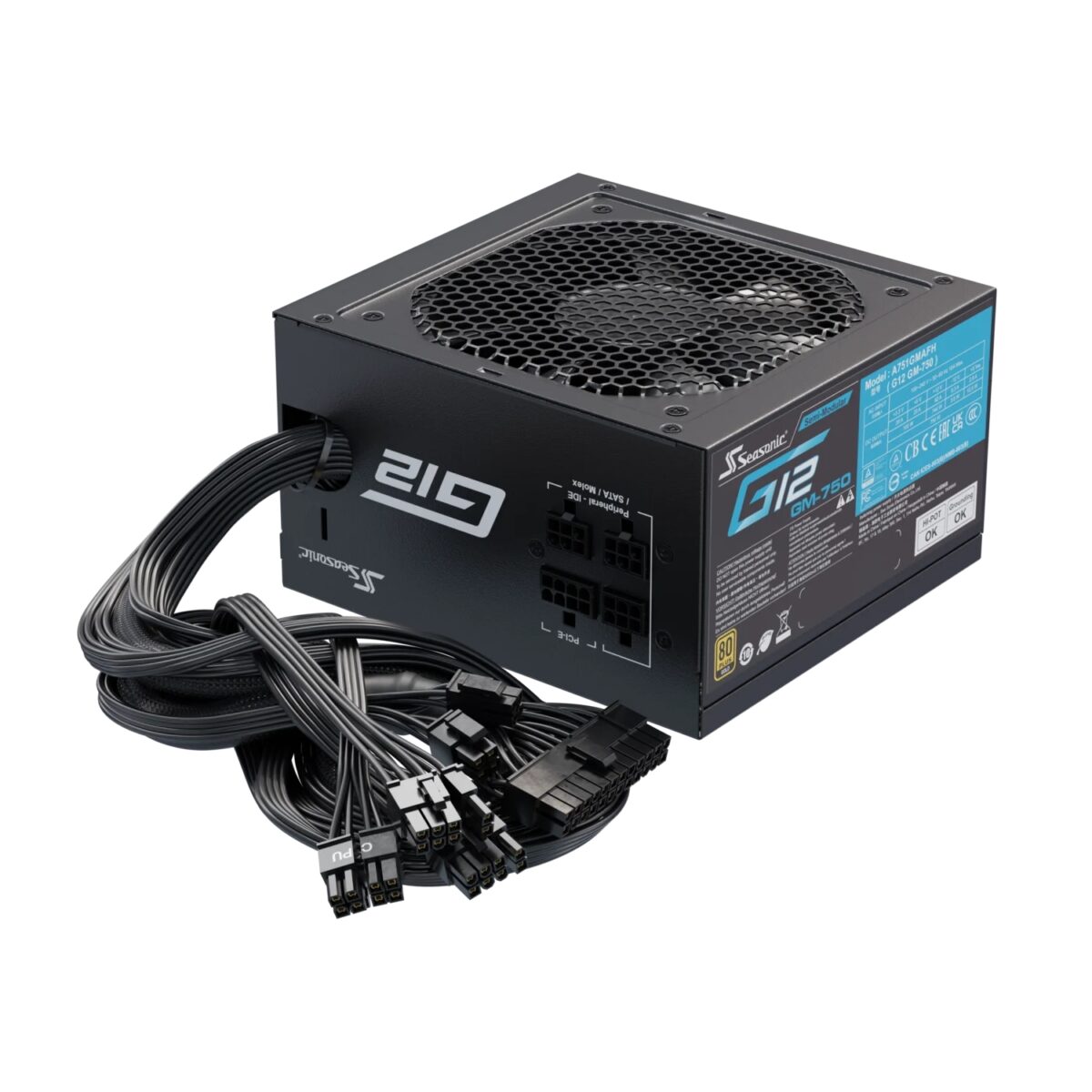 Seasonic 750W G12 GM-750 Modularno, 80+ Gold