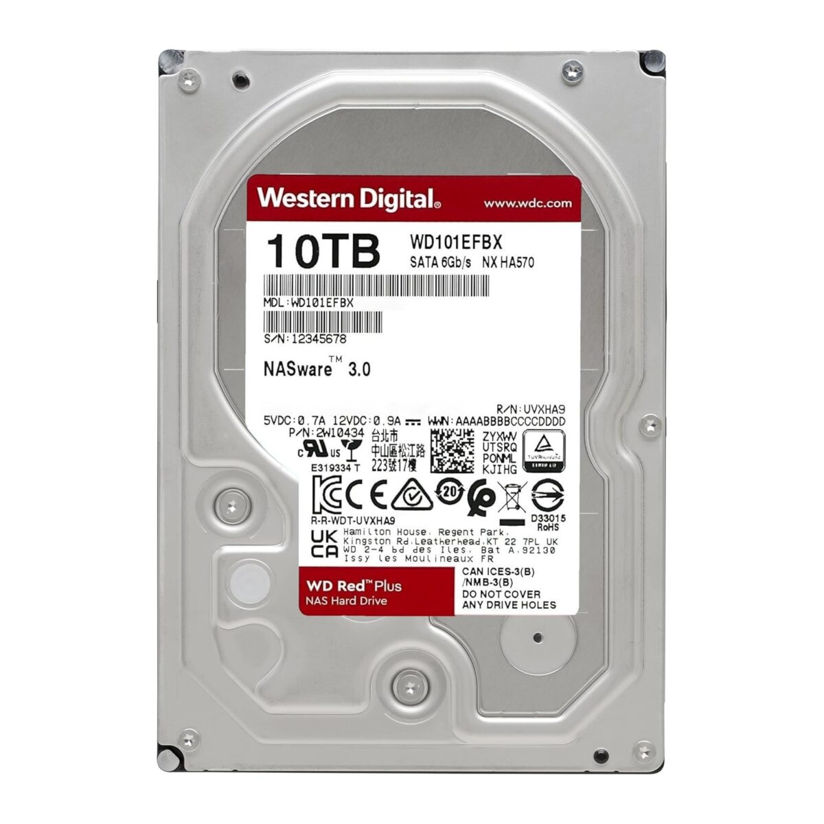 WD 10TB WD101EFBX 7200rpm 256MB Red Plus Sata III  3.5in - Image 7