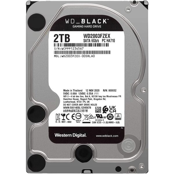WD 2TB WD2003FZEX 7200rpm 64MB BLACK, 3.5in