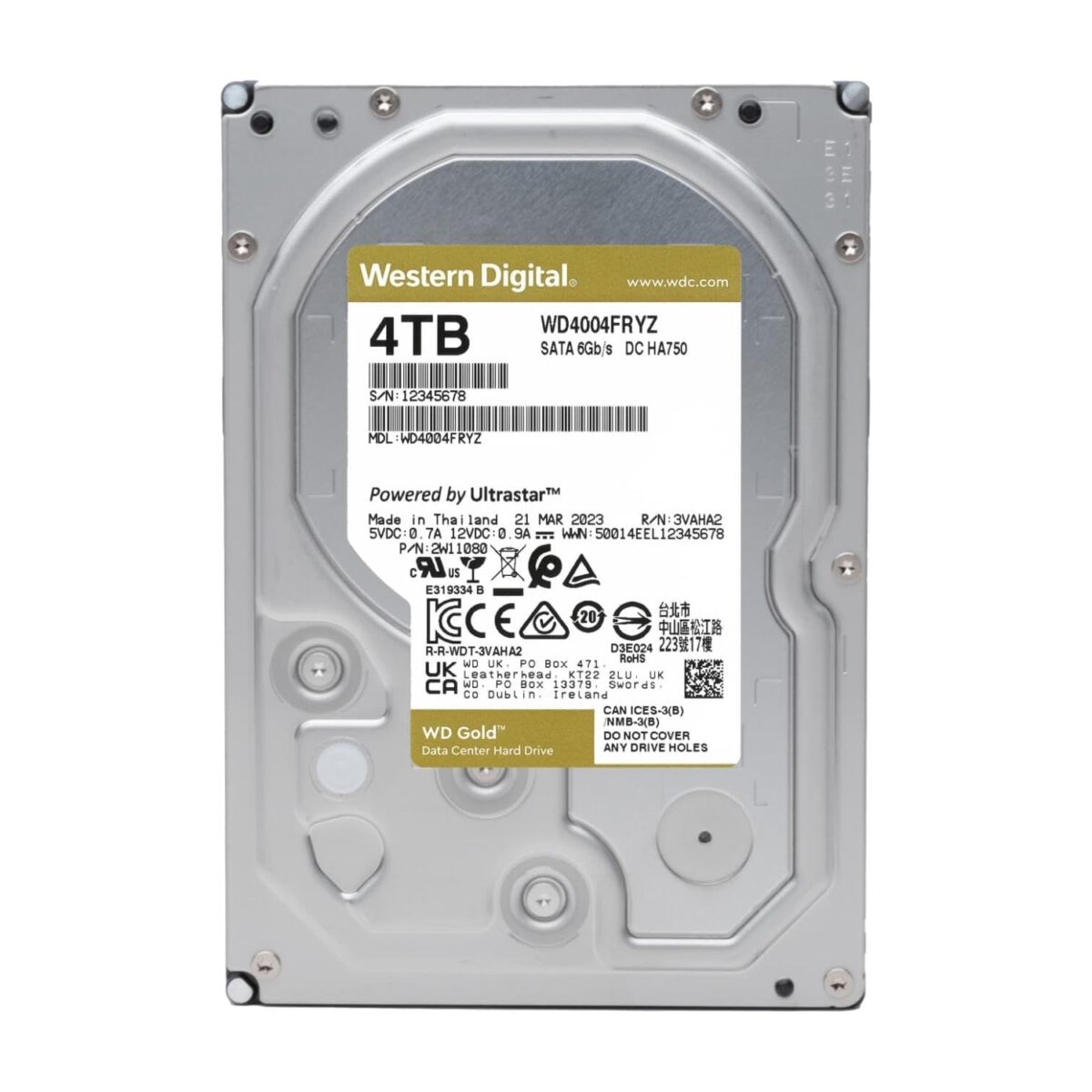 WD 4TB WD4004FRYZ 7200rpm 256MB Gold SATA III - Image 2