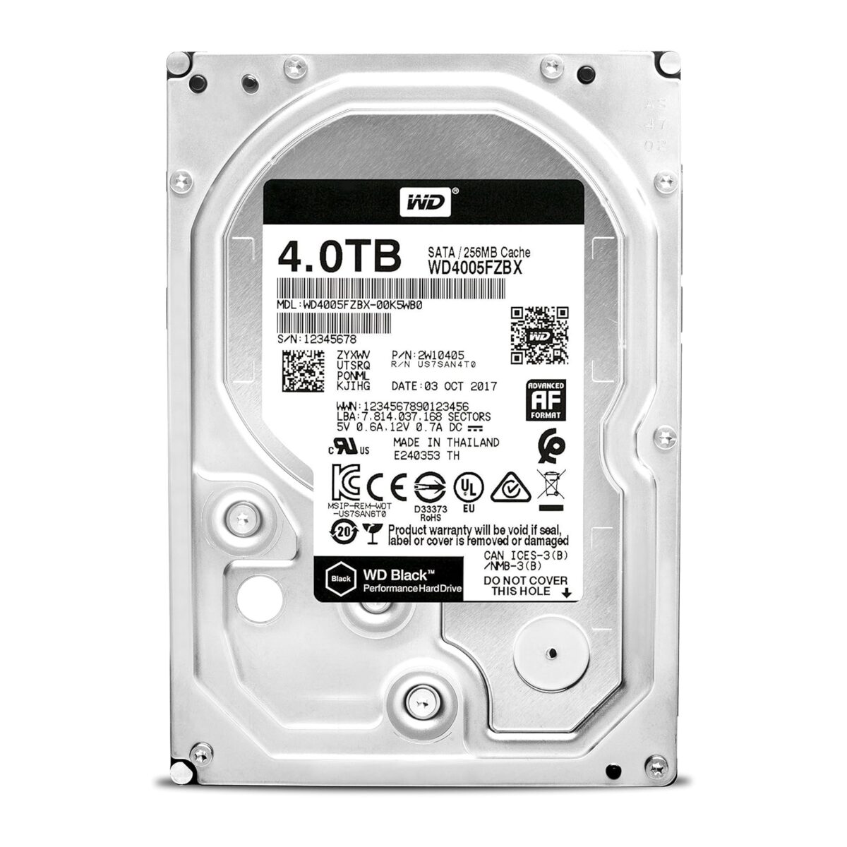WD 4TB WD4005FZBX 7200rpm 256MB Black, 3.5in, Sata III - Image 3