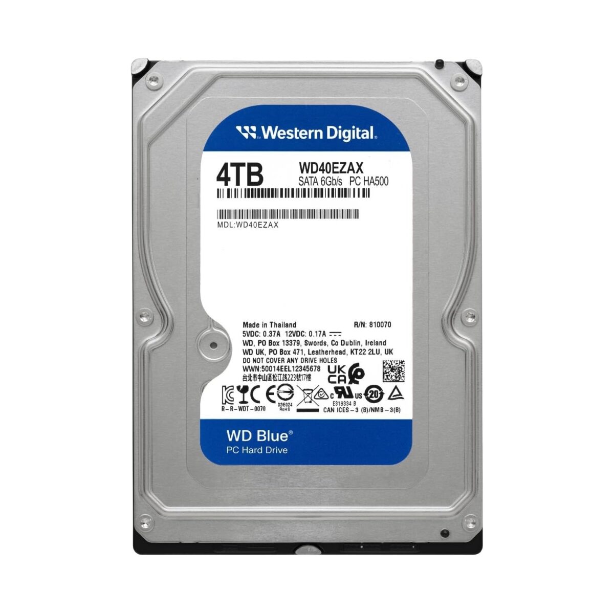 WD 4TB WD40EZAX 5400rpm 256MB Blue SATA III
