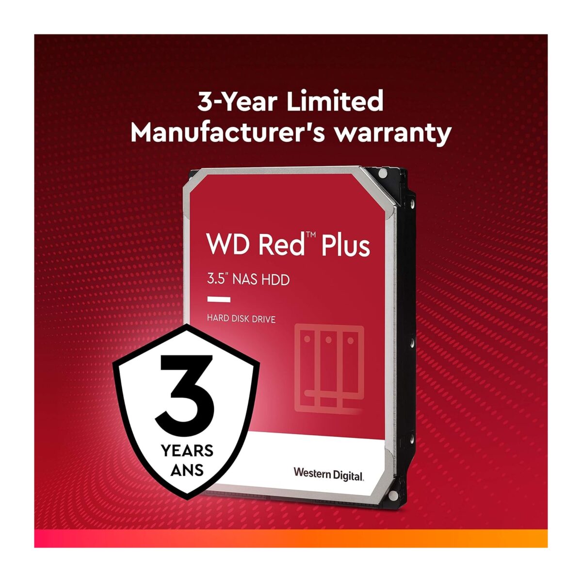WD 6TB WD60EFPX 5400rpm 256MB Red Plus 3.5in Sata III IntelliPower - Image 2