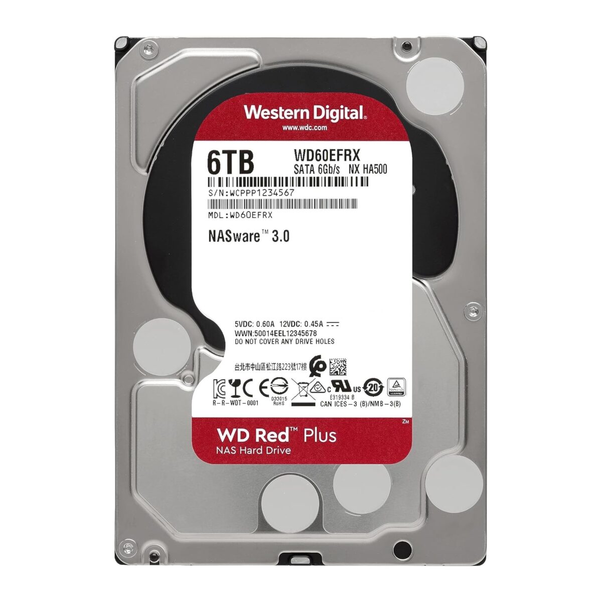 WD 6TB WD60EFPX 5400rpm 256MB Red Plus 3.5in Sata III IntelliPower - Image 6