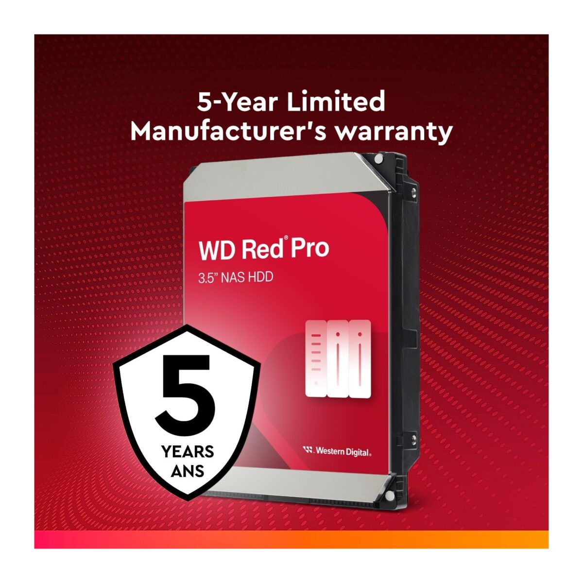 WD 8TB WD8005FFBX Red Pro 3.5 in 7.200 SATA III 256MB - Image 5