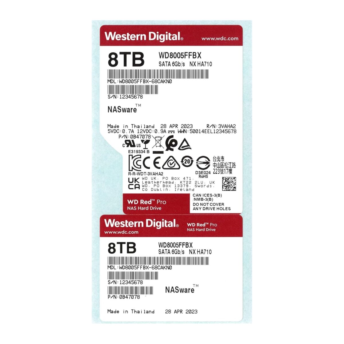 WD 8TB WD8005FFBX Red Pro 3.5 in 7.200 SATA III 256MB - Image 7