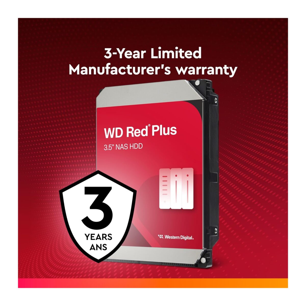 WD 8TB WD80EFPX Red Plus 3.5in 5400rpm SATA III 256MB IntelliPower - Image 2