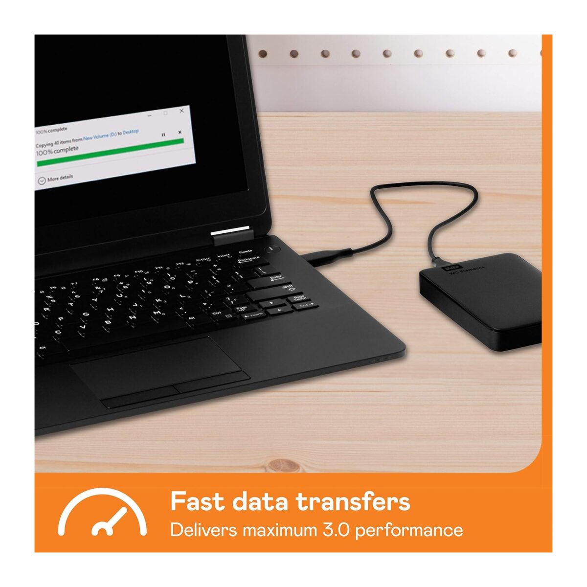 EXT 1TB WD WDBUZG0010BBK Elements Portable USB 3.0, 8 MB, 2,5in, 5.400 rpm - Image 7