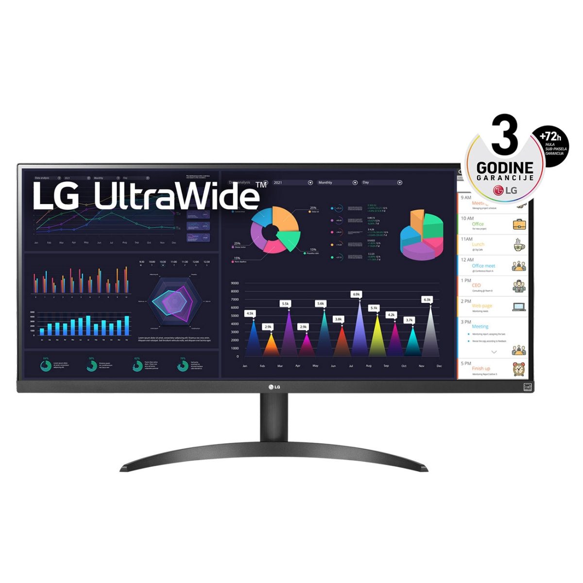 LG 34in 34WQ500-B IPS UltraWide FHD 100Hz Amd FreeSync