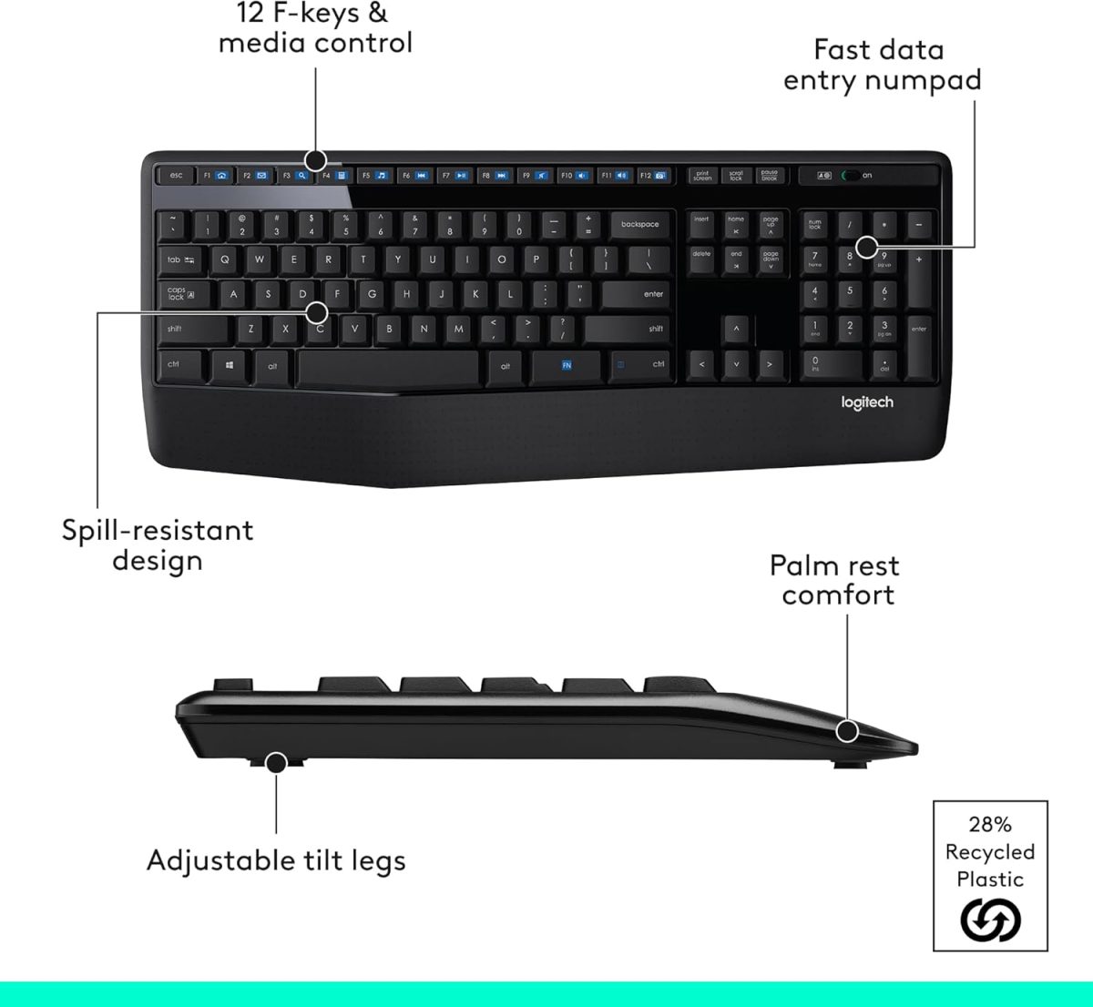 Logitech MK345 US Wireless 920-006489 41427 - Image 5