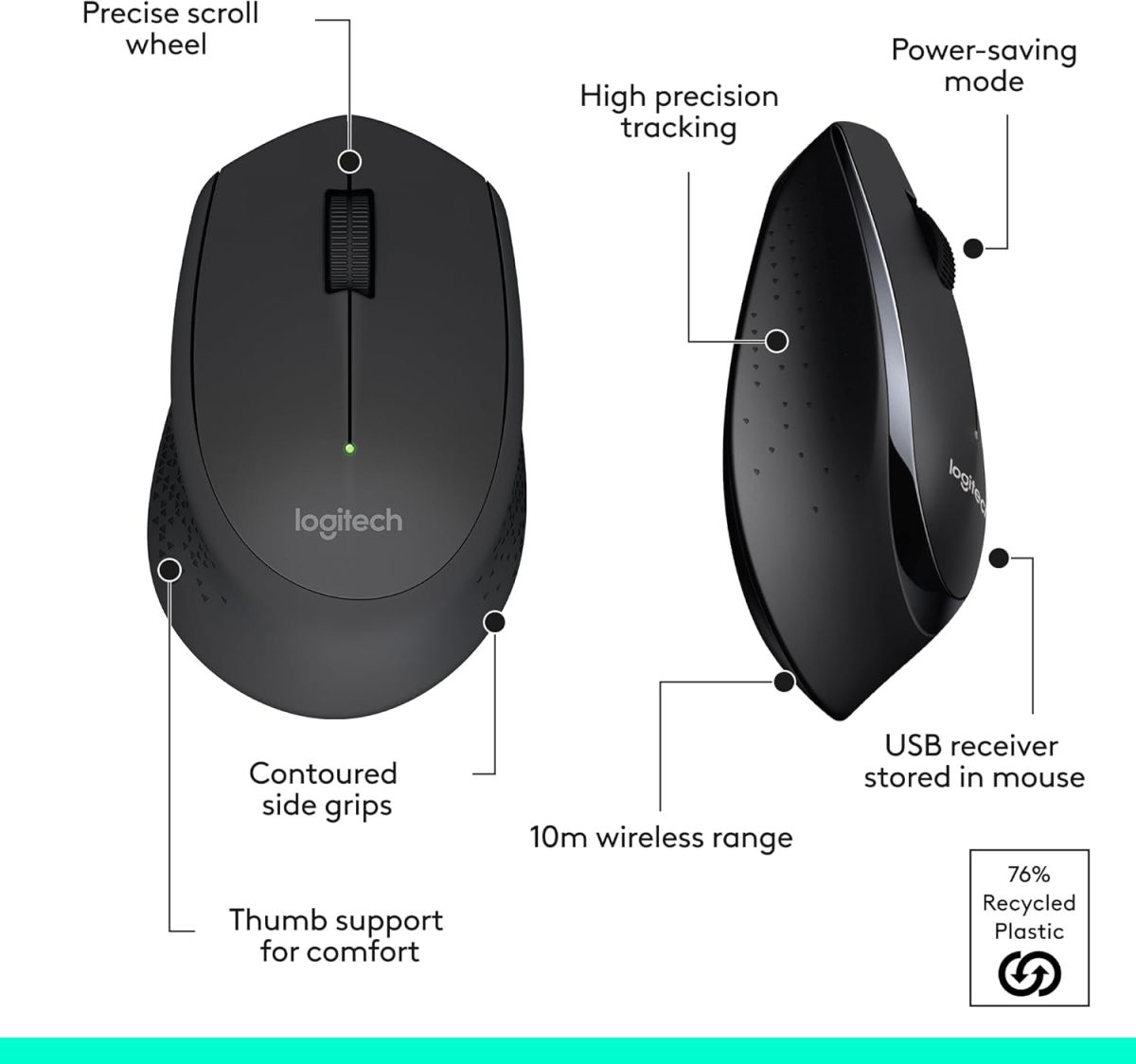 Logitech MK345 US Wireless 920-006489 41427 - Image 4