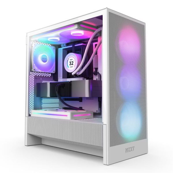 Nzxt H5 Flow RGB Gaming belo CC-H52FW-R1