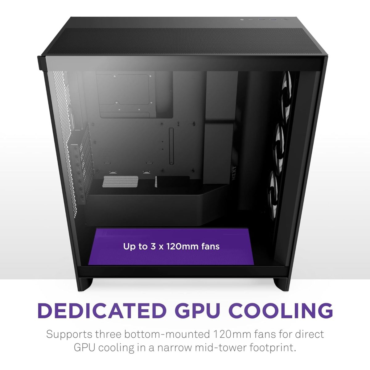 Nzxt H7 Flow RGB crno CM-H72FB-R1 - Image 9