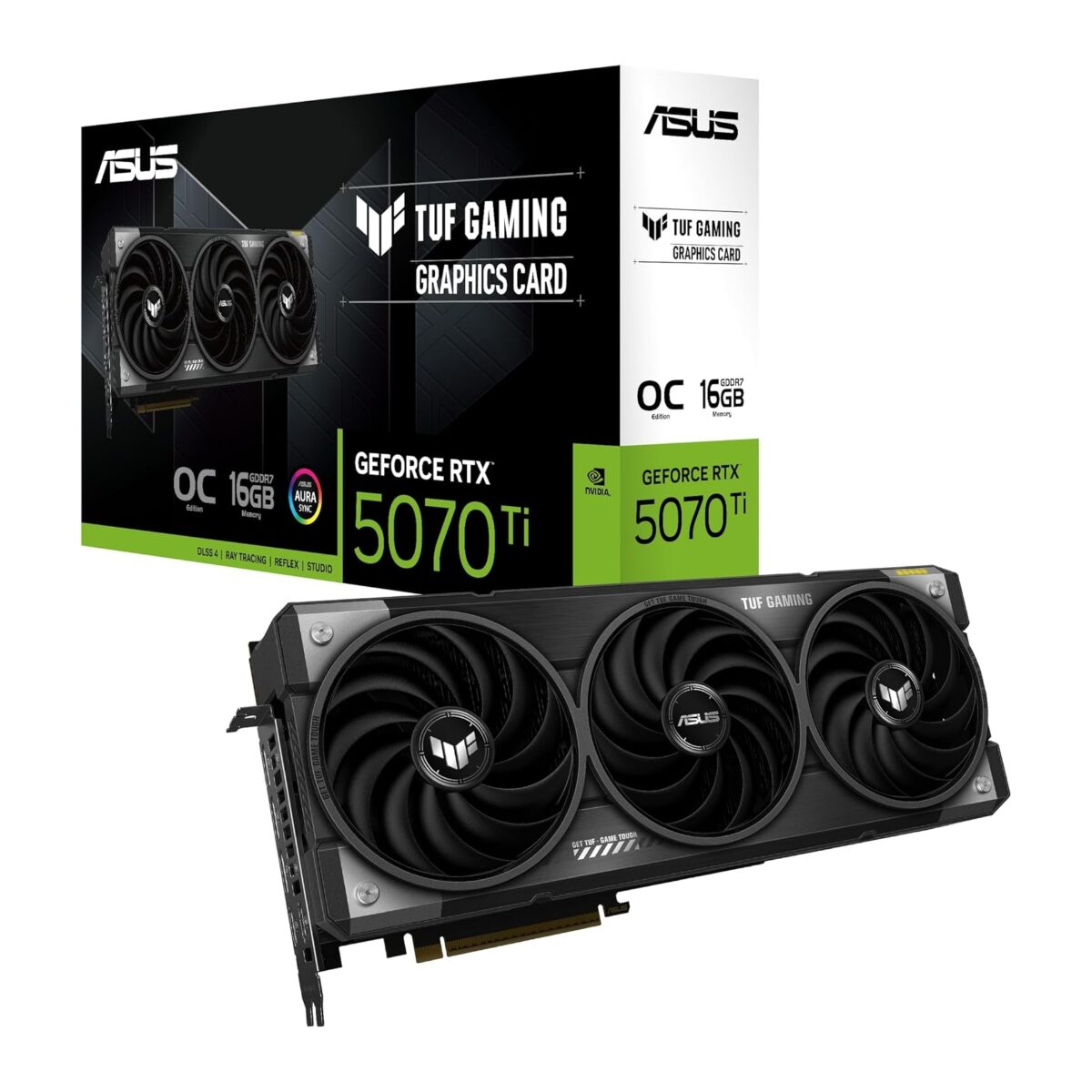 Asus nVidia Geforce RTX 5070 Ti TUF-RTX5070Ti-O16G-GAMING 16GB GDDR7 OC Edition 256-bit