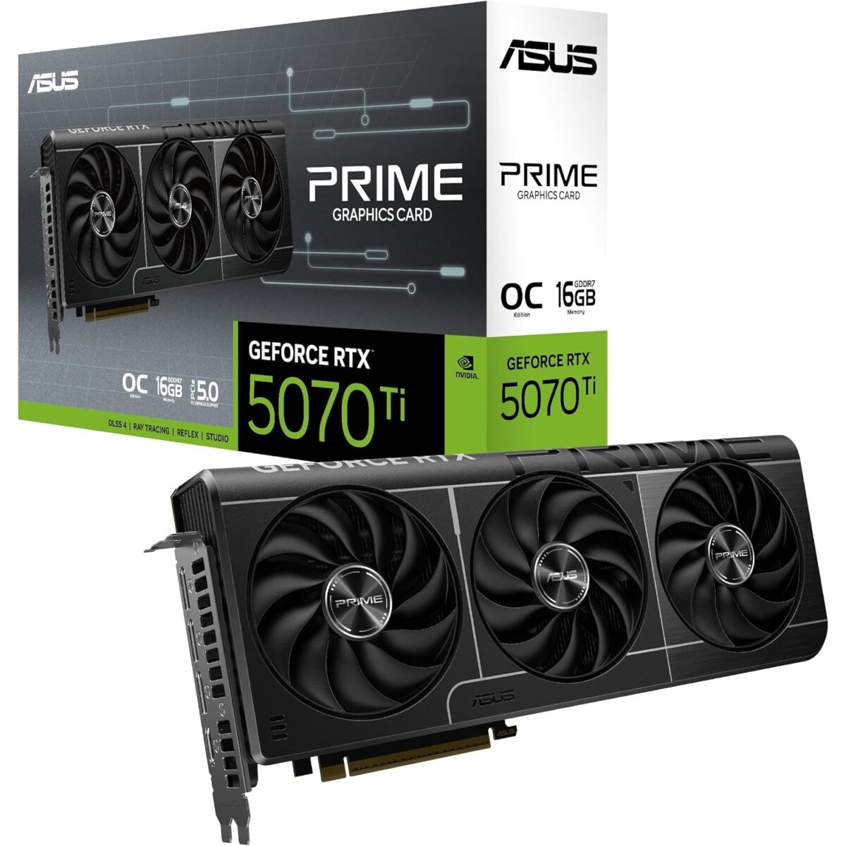 Asus nVidia Geforce RTX 5070 Ti PRIME-RTX5070TI-O16G OC 16GB GDDR7 256bit