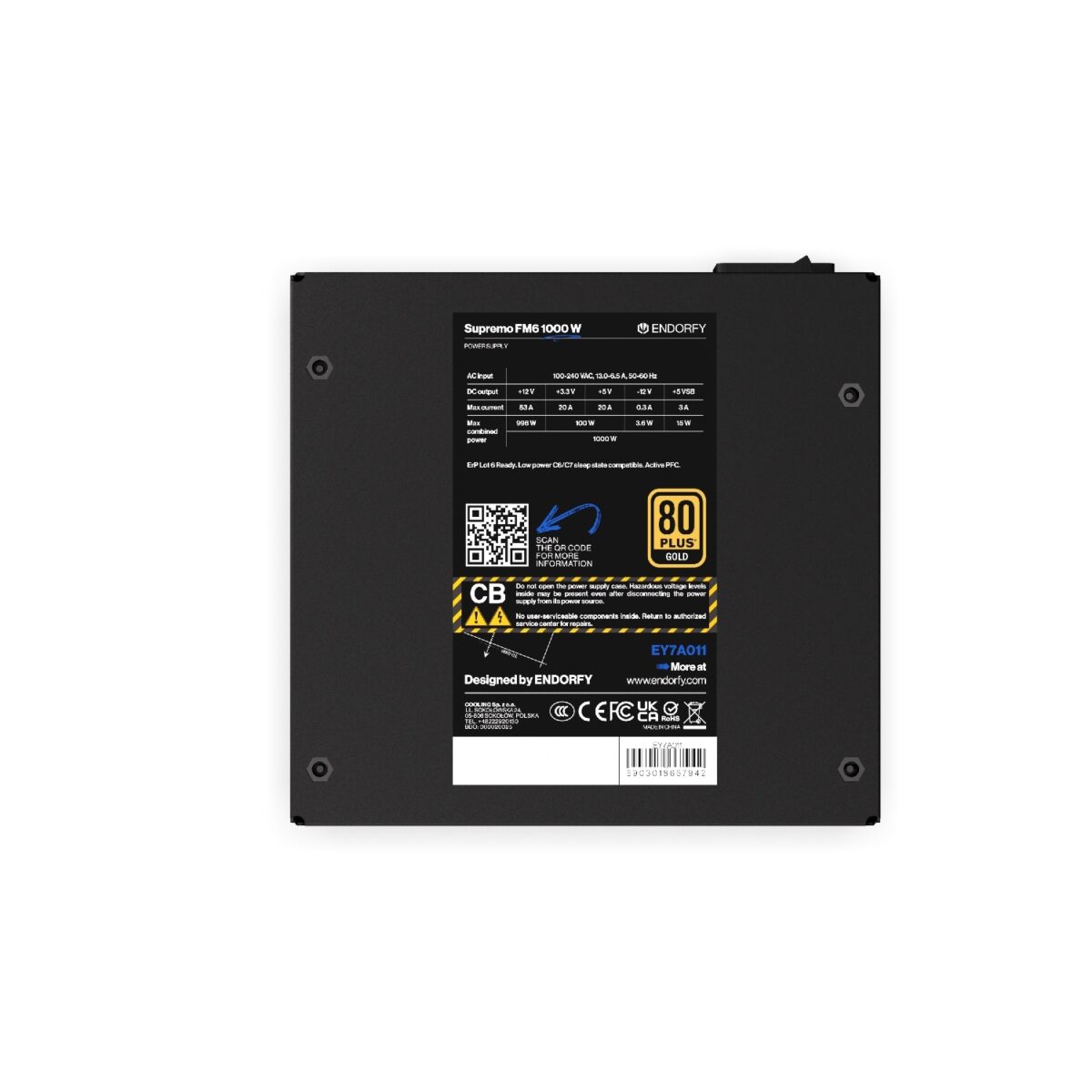 Endorfy 1000W Supremo FM6 Gold EY7A011 - Image 6