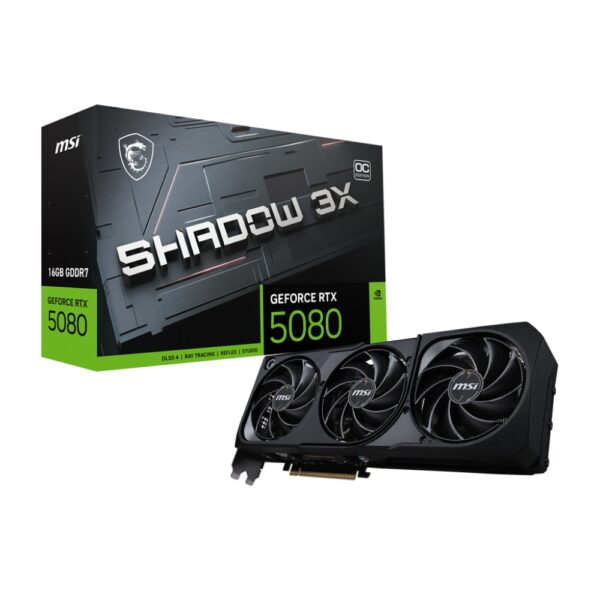 MSI nVidia GeForce RTX 5080 16GB 256bit GeForce RTX 5080 16G SHADOW 3X OC