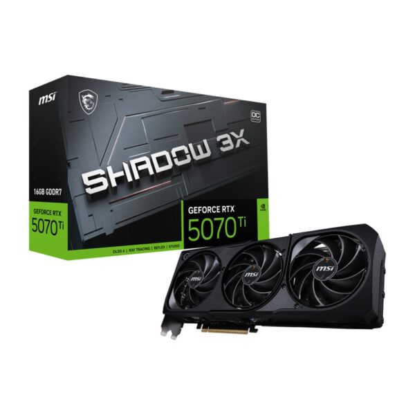 MSI nvidia RTX 5070 Ti 16G 256bit GeForce RTX 5070 Ti 16G SHADOW 3X OC VGA02988