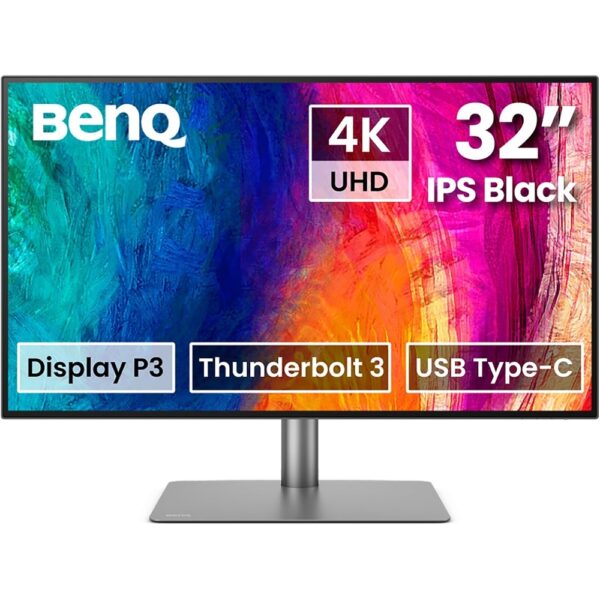 "Profesionalni 31.5-inčni 4K IPS monitor sa HDR10 podrškom, širokim spektrom boja i USB-C priključcima, idealan za dizajnere i video montažu."