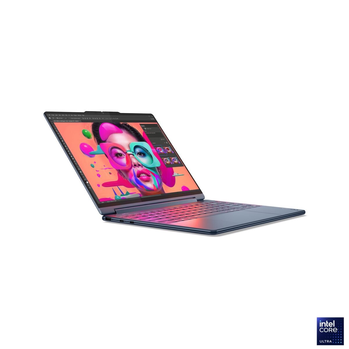 Lenovo 83LC001YYA Yoga 9 2-in-1 14ILL10 (Cosmic Blue, Aluminium) 8-Core Ultra 7 258V 4.8GHz/12MB 32GB DDR5 1TB-NVMe 14IN 2.8K (2880x1800) OLED 1100n 120HzTouch-Gossy HDR1000 Pen 5MP Intel-ARC-140V Graphics AI Boost WiFi7  BT5.4 HUB/4-in-1 Backlite FP - Image 3