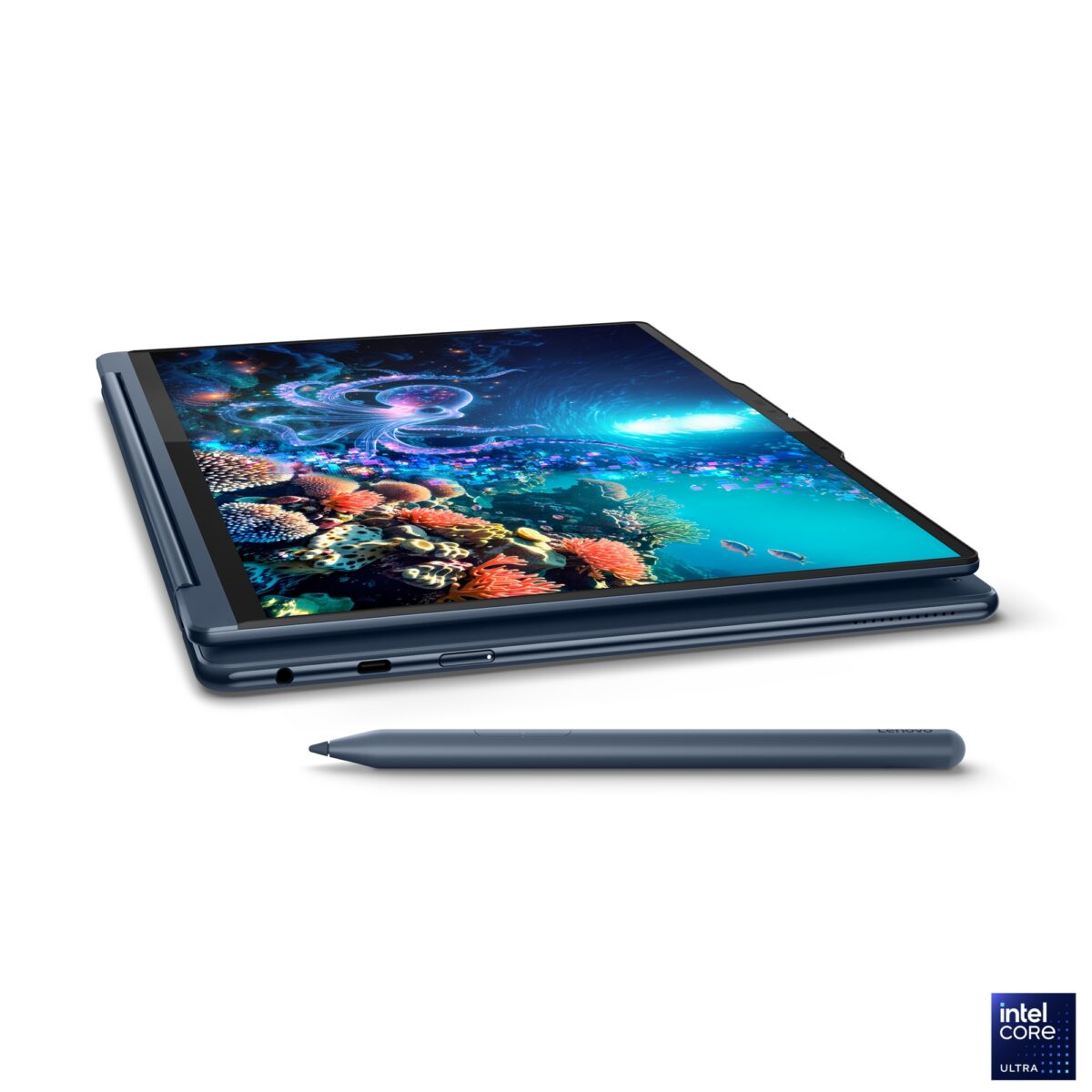 Lenovo 83LC001YYA Yoga 9 2-in-1 14ILL10 (Cosmic Blue, Aluminium) 8-Core Ultra 7 258V 4.8GHz/12MB 32GB DDR5 1TB-NVMe 14IN 2.8K (2880x1800) OLED 1100n 120HzTouch-Gossy HDR1000 Pen 5MP Intel-ARC-140V Graphics AI Boost WiFi7  BT5.4 HUB/4-in-1 Backlite FP - Image 8