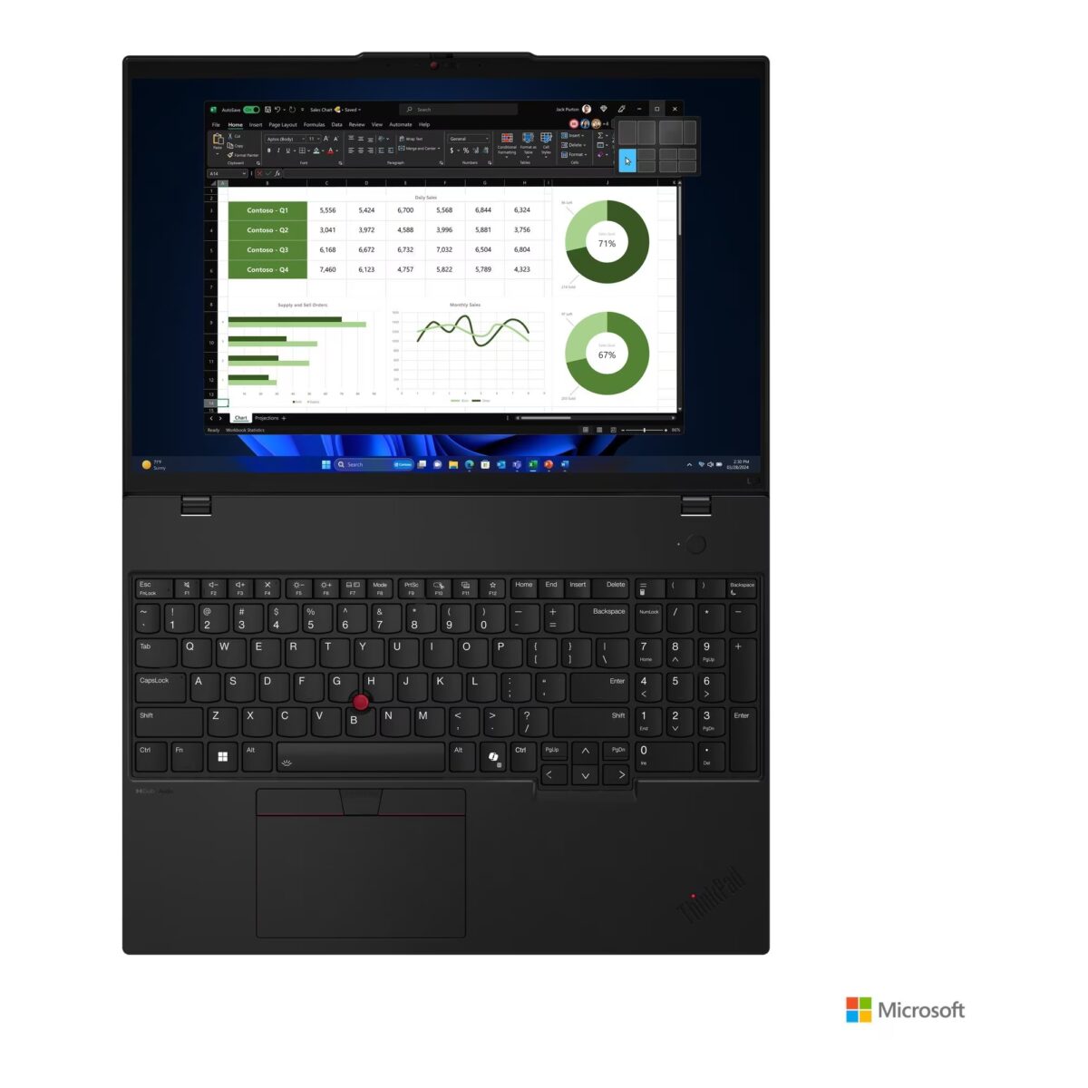 Lenovo ThinkPad L16 G1 21L3002XCX Intel Core Ultra 7 155U 16in WUXGA 32GB 1TB SSD Intel Graphics Win11 Pro crni - Image 11